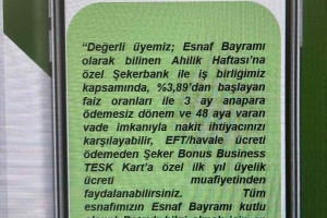 ŞEKER BANK KAMPANYASI