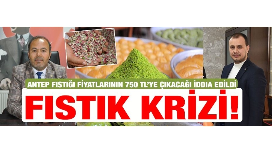 Antep Fıstığı fiyatlarının 750 TL’ye çıkacağı iddia edildi...FISTIK KRİZİ!